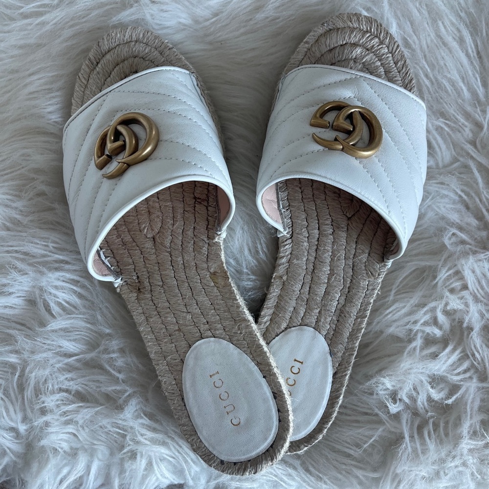 Gucci leather espadrille sandal